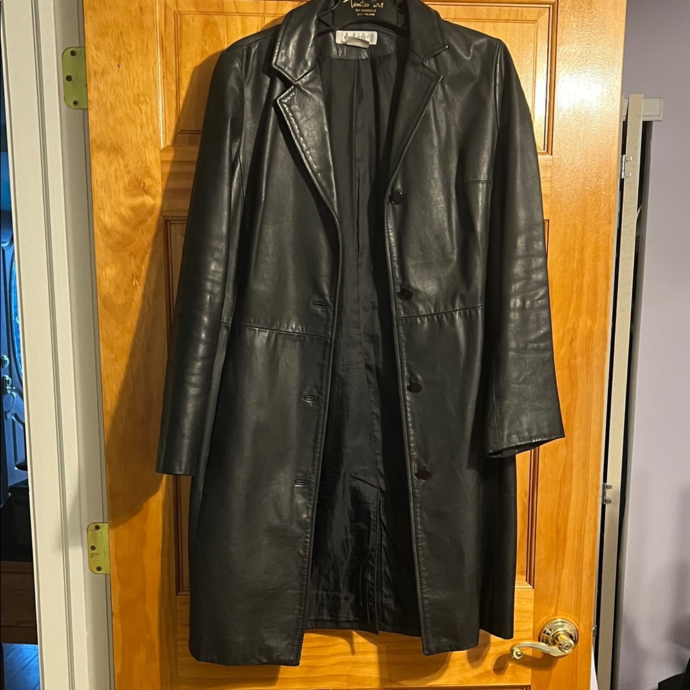 Nine West Leather 3/4 Coat